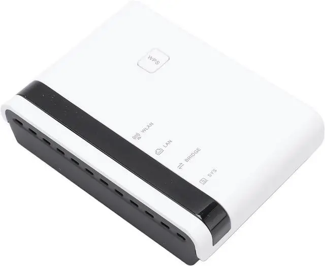 Alt view image 3 of 7 - Wireless Print Server with 4 USB Sharing, Multi Mode (Wired / 2.4G WiFi/Standalone), Easy Setup, 100Mbps LAN, Plug and Play for & (White)