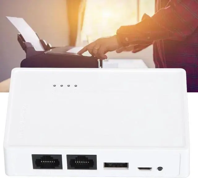 Alt view image 6 of 7 - USB Wireless Print Server, Convert USB Printer to WiFi Printer with 480Mbps USB2.0 Port and 100Mbps LAN Bridge, Support 4 Printers via USB Hub for OS X
