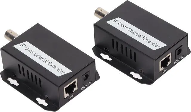 Alt view image 4 of 7 - 2Pcs Extender Ethernet Adapter, Ethernet Extender with RJ45 and Coaxial Interface, Two Way Communication Extender for Computer Network, Plug and Play with Good Heat