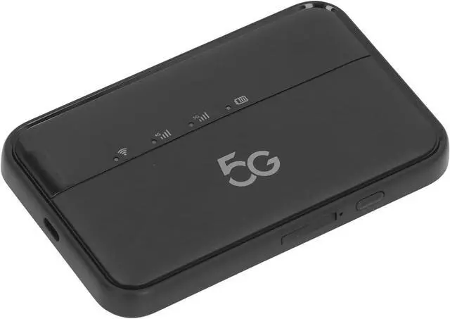 Alt view image 2 of 7 - Generic 5G WiFi6 Mobile Hotspot for Travel Support 16 Devices, High Speed Connection, Rugged Design, Long Battery Life, for Outdoors Enthusiasts, ABS Black 5.3x3.1x0.6in