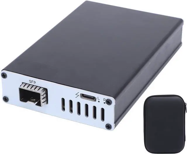 Main image of 25G Network Card, High Speed USB4 SFP Optical Interface Network Adapter Plug and Play with Aluminum Alloy Shell, for OS X Systems (Single Port)