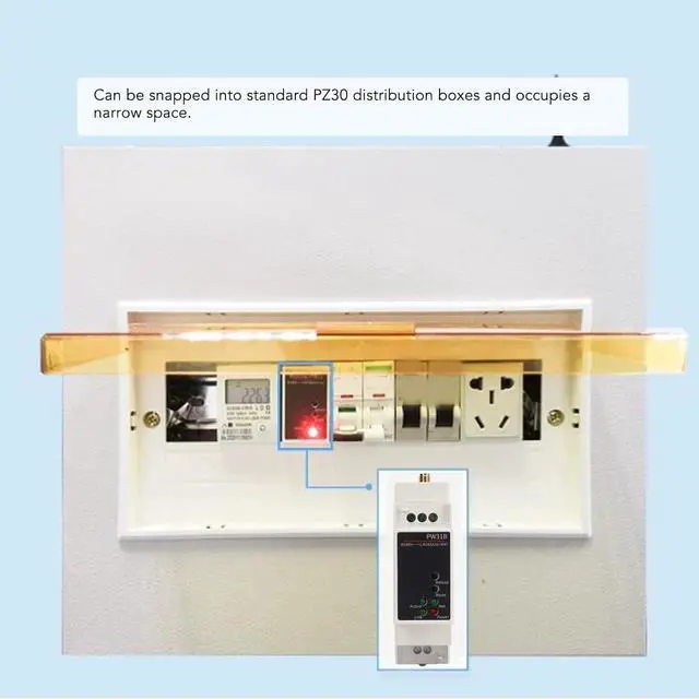 Alt view image 7 of 7 - Tyenaza WiFi Serial Server, IoT R485 to 2.4 and 5Ghz WiFi Dual Band Rail Mount Serial Converter 100 to 240V