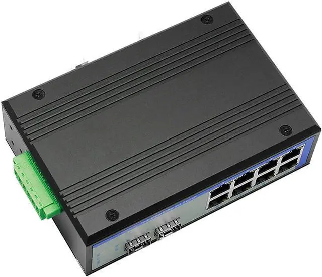 Alt view image 2 of 2 - Ethernet Optical Switch Industrial Grade UT-60-D8GT2GP SFP Interface Industrial Ethernet Switches