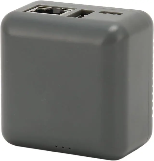 Alt view image 5 of 7 - Network USB 2.0 Printer Server,LAN USB Print Server Adapter,Support Remote Printing RJ45 Network Computer Print Server for Home Office School