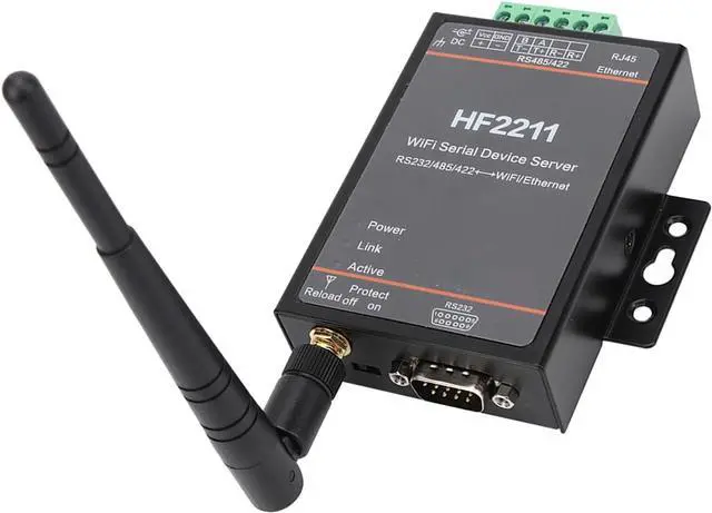 Alt view image 2 of 7 - HF2211 Serial Server RS232/485/422 to & Ethernet Converter, High Speed Network Communication with Data Transmission Support and Upgrade, DTU Networking 5-36VDC