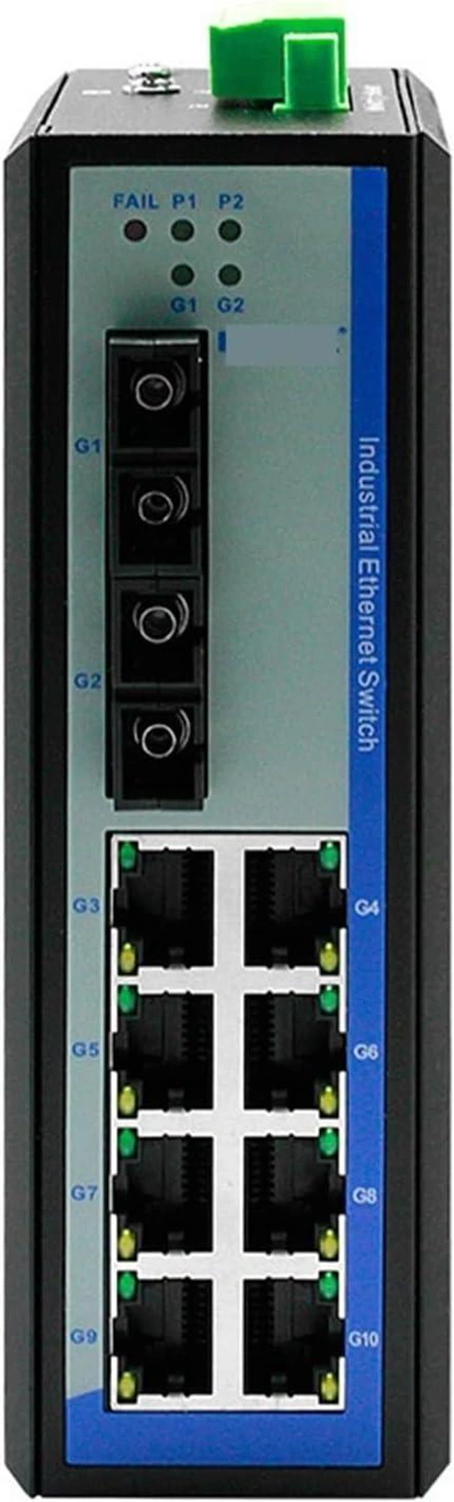 Alt view image 3 of 3 - 2 Optical 8 Electrical Ethernet Optical Switch Industrial Grade UT-60-D8GT2GSC Industrial Ethernet Switches