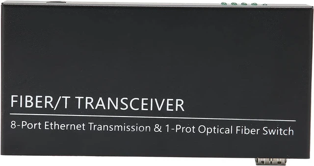 Alt view image 3 of 7 - Gigabit Switch Adaptive 8 Port Media Converter for HighSpeed