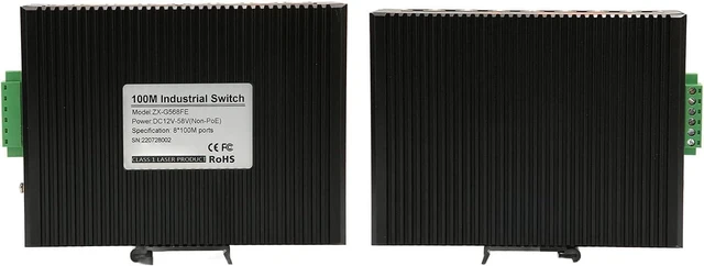 Alt view image 7 of 7 - Luocute Industrial Ethernet Switches 8 Port Unmanaged