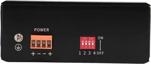 Alt view image 7 of 7 - 9 Ports PoE Switch with 8 PoE Ports and 1 Uplink Port, 10 / 100Mbps, IP40 Protection, Wide Power Input - Industrial Grade Design, Advanced Network Protection, Ideal for Rail Tran