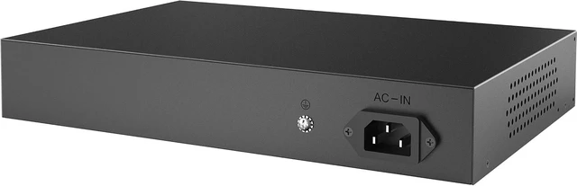 Alt view image 4 of 4 - P116GC Uplink POE Switch; 16x 10/100/1000M Adaptive POE Powered Ports, and 2X 10/100/1000Mbps Adaptive Uplink; Auto MDI/MDIX Crossover for All Ports; Built-in 240W Power Supply