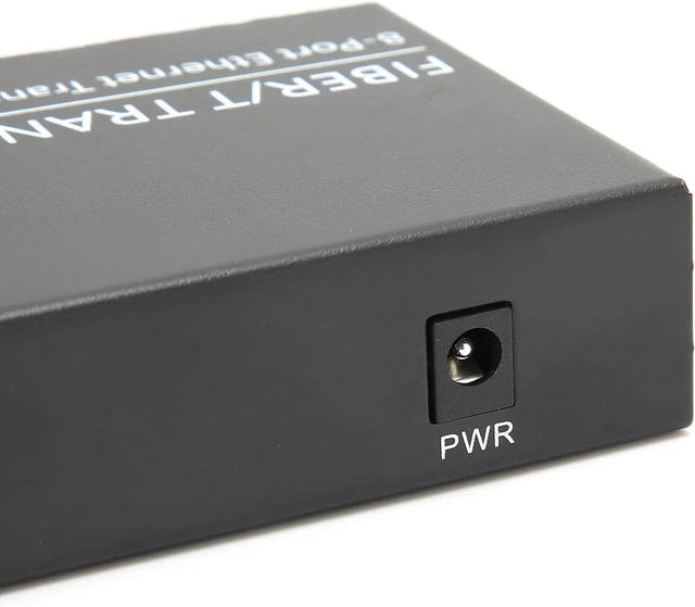 Alt view image 7 of 7 - Gigabit 1 Fiber 8 Port Ethernet, Single Mode Dual Fiber Adaptive Gigabit Converter, 8 Port Ethernet Transmission with Fiber Interface, for Signal Conversion and Network Expansion