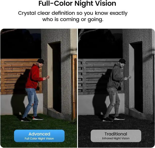 Alt view image 5 of 7 - AOSU 2K Solar Camera Outdoor Wireless, Cameras for Home Security, WiFi Camera for Home Surveillance with Spotlight Color Night Vision, PIR/AI Motion Detection, 2-Way Talk, IP66 Waterproof