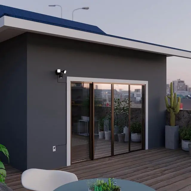 Alt view image 7 of 7 - Wyze Floodlight Cam Plug-in Mount for Wyze Floodlight Cameras v1/v2/Pro, Electrical Box with 20ft Weather-Resistant Outdoor Power Cable, Easy Installation (Black)