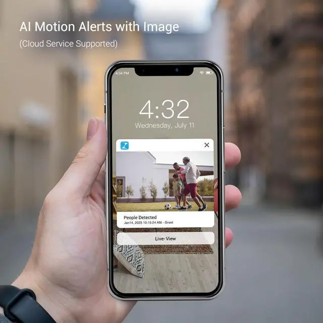 Alt view image 5 of 7 - Zmodo Outdoor Security Cameras Wifi - 1080p Full HD Surveillance Cameras for Home Security with Night Vision, IP 66 Weatherproof, Plug-In, Motion Detection, 4 Pack