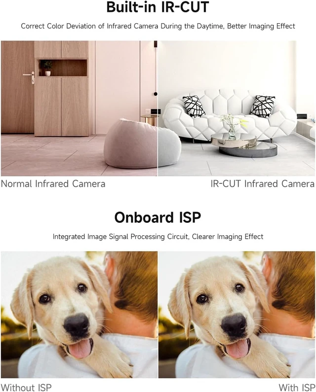 Alt view image 5 of 7 - Waveshare IMX462 2MP IR-Cut Camera, Compatible with Raspberry Pi 5/4B/3B/Zero/Zero W/Zero 2W, and Jetson Series, Starlight Camera Sensor, Onboard ISP, Fixed-Focus, 100.0° FOV