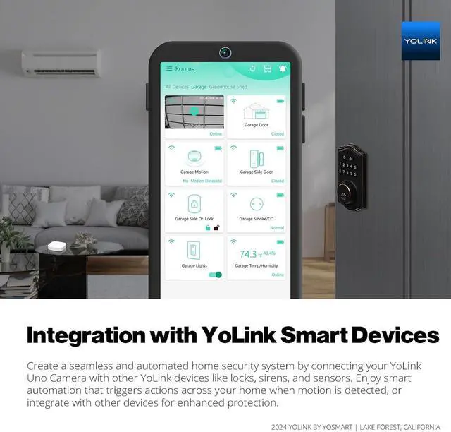 Alt view image 7 of 7 - Uno 2.4G WiF Wireless Home Security Camera Indoor, for Baby and Pet Monitor, 1080p Dog Camera with Phone App, Night Vision B/W, 2-Way Audio, 64G SD Card Included, 360°