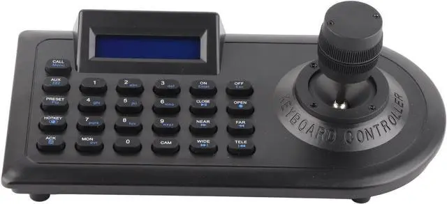 Alt view image 2 of 7 - Hilitand PTZ Camera Joystick Controller, Professional LCD Display Multi Protocol Pan Tilt Zoom Control for CCTV Conference ABS US Plug RS485 RS232 RS422