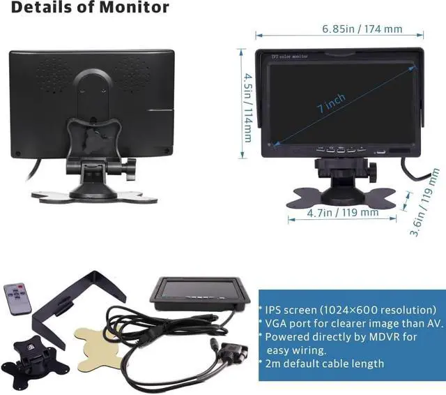 Alt view image 7 of 7 - JOINLGO (1TB SSD Included) 4CH GPS 4G WiFi 1080P Vehicle Truck DVR Video Recorder Kit Live View on APP/Web/PC with 4pcs Side Rear View IR Metal Car Camera for Fleet/RV