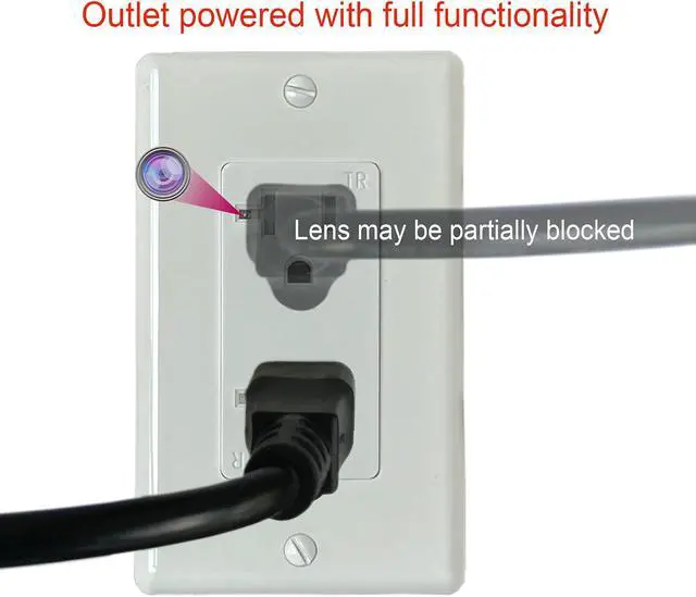 Alt view image 6 of 6 - 4K WiFi Wall Outlet Security Night Vision Camera