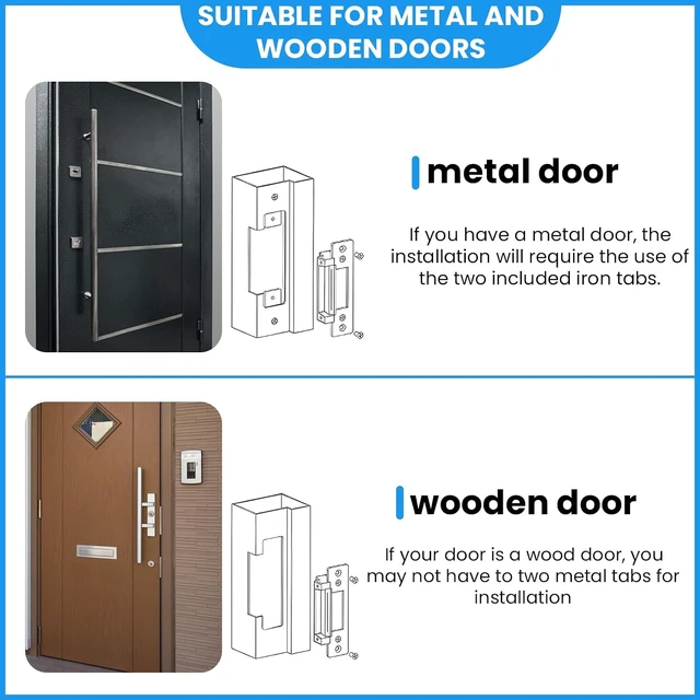 Alt view image 2 of 6 - 2026 Upgraded ANSI Heavy Duty Electric Door Strike Lock, 12VDC Fail-Secure/Fail-Safe for Access Control Systems