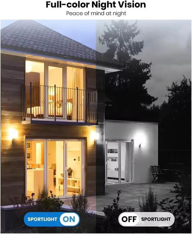 Alt view image 6 of 7 - 4K 8MP 5MP 2MP Tuya Smart Life WiFi HD Waterproof Outdoor P2P WiFi Security Bullet CCTV Surveillance IP Camera(EU Plug,2MP NO SD Card)