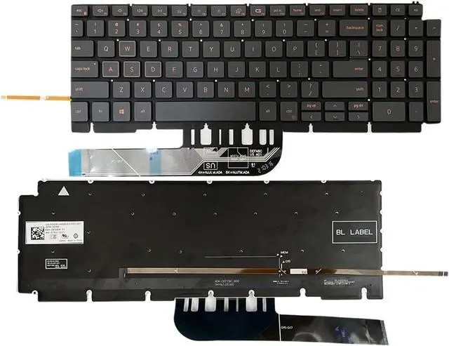 Main image of Gintai Laptop US Backlit Keyboard Replacement for Dell G15 (5510) G15 (5511) G15 5515 G15 5520 0H4XRJ 343NN