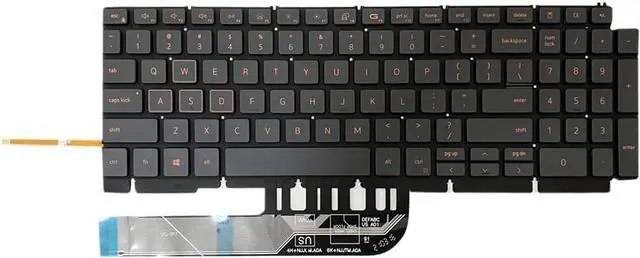 Alt view image 4 of 7 - Gintai Laptop US Backlit Keyboard Replacement for Dell G15 (5510) G15 (5511) G15 5515 G15 5520 0H4XRJ 343NN