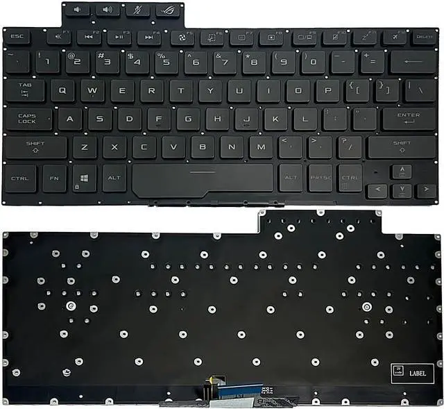 Alt view image 2 of 6 - GinTai Keyboard Backlight US(Rétroéclairage du Clavier US) Relplacement for ASUS ROG G14 Zephyrus GA401 GA401I GA401IU GA401IV GA401M GA401IH 6037B0207101 0KNR0-2618US00