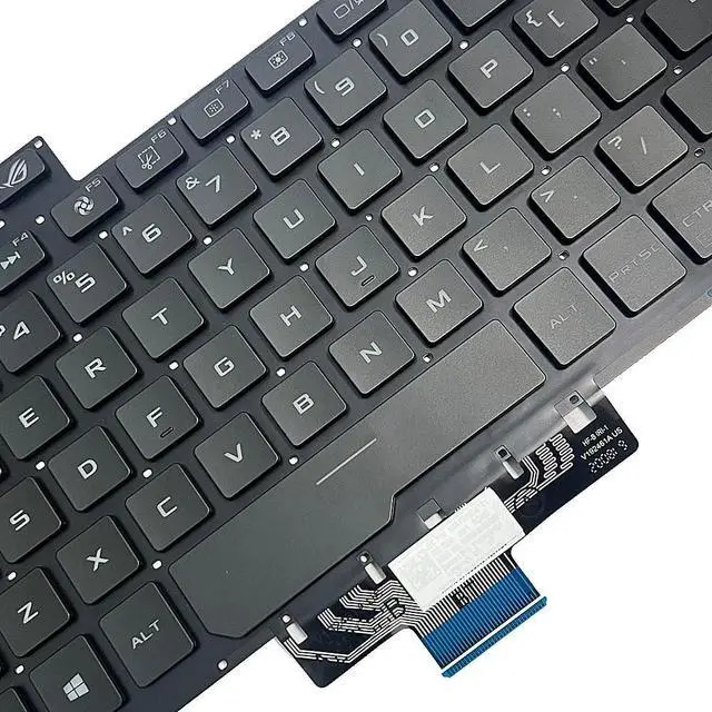 Alt view image 5 of 6 - GinTai Keyboard Backlight US(Rétroéclairage du Clavier US) Relplacement for ASUS ROG G14 Zephyrus GA401 GA401I GA401IU GA401IV GA401M GA401IH 6037B0207101 0KNR0-2618US00