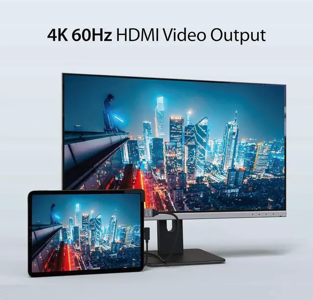 Alt view image 5 of 7 - j5create iPad Pro USB C Hub- 6-in-1 Travel Dock for iPad Pro 12.9/11, with 4K@60Hz HDMI, USB C PD Charging 100W & Data, USB A 3.1, SD and microSD Card Reader, 3.5mm Headphone Jack (JCD612)