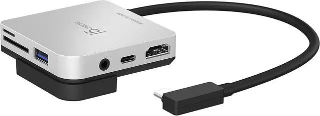 Alt view image 7 of 7 - j5create iPad Pro USB C Hub- 6-in-1 Travel Dock for iPad Pro 12.9/11, with 4K@60Hz HDMI, USB C PD Charging 100W & Data, USB A 3.1, SD and microSD Card Reader, 3.5mm Headphone Jack (JCD612)