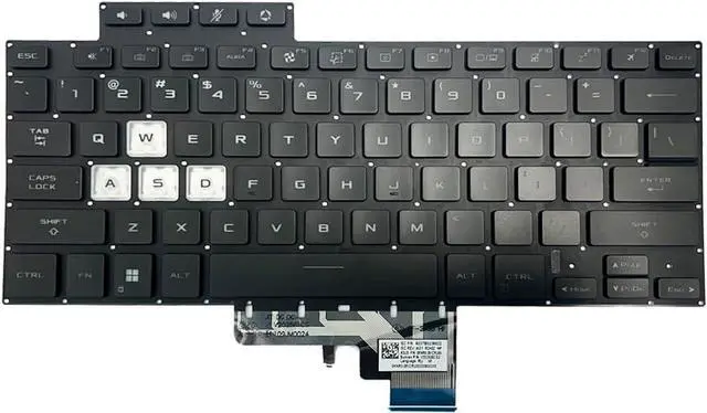 Alt view image 4 of 7 - Gintai Black Laptop US Keyboard with Backlit Replacement for ASUS TUF Air FX516 FX516P FX516PR FX516PM FA516 0KNR0-281CRU00 6037B0236522