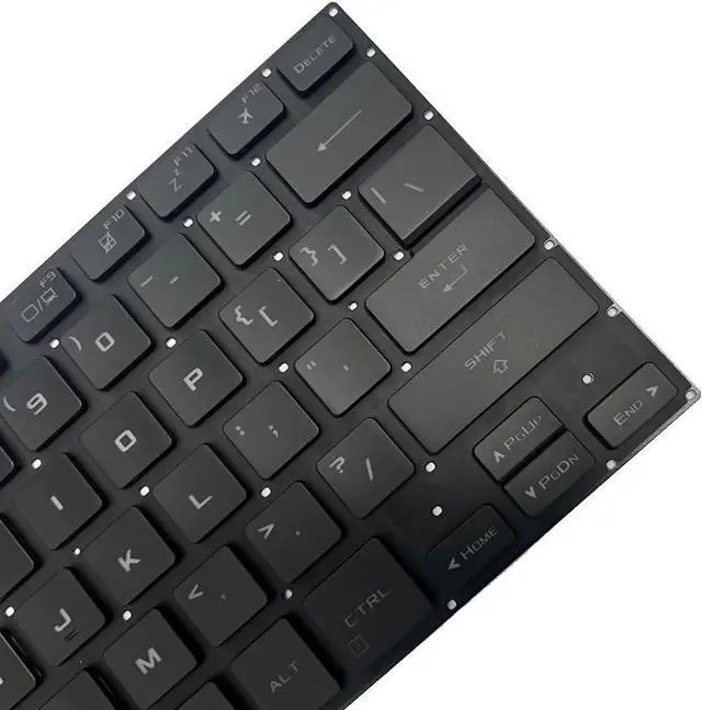 Alt view image 5 of 7 - Gintai Black Laptop US Keyboard with Backlit Replacement for ASUS TUF Air FX516 FX516P FX516PR FX516PM FA516 0KNR0-281CRU00 6037B0236522