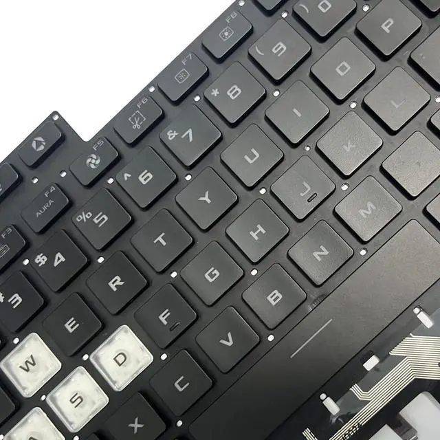 Alt view image 6 of 7 - Gintai Black Laptop US Keyboard with Backlit Replacement for ASUS TUF Air FX516 FX516P FX516PR FX516PM FA516 0KNR0-281CRU00 6037B0236522