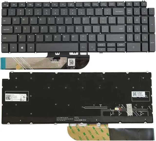 Main image of Gintai Laptop Black US Keyboard Backlit for Dell Inspiron 15 3501 3502 3505 5501 5502 5508 5584 5590 5593 5594 5598 7500 7501 7590 7591/ Latitude 3510 Series 051DKM 490.0GE07.010K Clavier