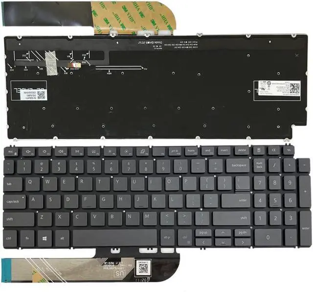 Alt view image 7 of 7 - Gintai Laptop Black US Keyboard Backlit for Dell Inspiron 15 3501 3502 3505 5501 5502 5508 5584 5590 5593 5594 5598 7500 7501 7590 7591/ Latitude 3510 Series 051DKM 490.0GE07.010K Clavier