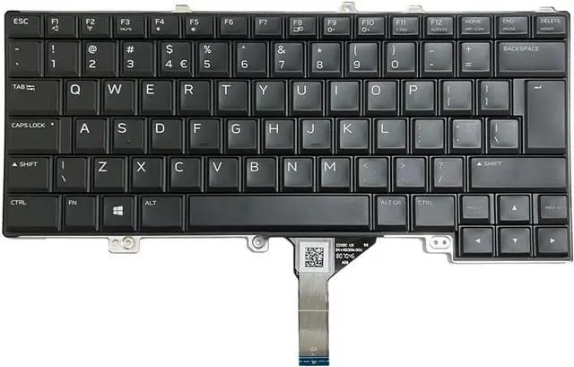 Alt view image 7 of 7 - Gintai Laptops US Keyboard Colorful Backlit Replacement for Dell Alienware 13 R3 Alienware 15 R3 Alienware 15 R4 US 0D09KN D09KN PK1326S1C01