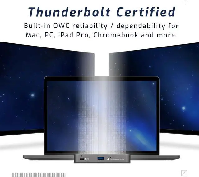 Alt view image 5 of 6 - OWC 5 Port Thunderbolt Hub - 60W Charging, Thunderbolt 4, USB 3.2, Compatible with Macs and PCs
