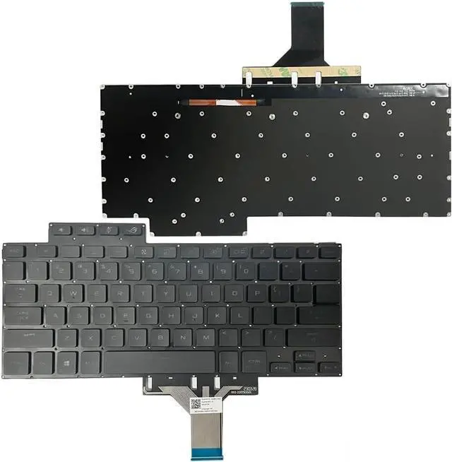 Alt view image 2 of 7 - Gintai Laptop Black US Keyboard with Backlit Replacement for ASUS ROG X13 GV301 GV301Q GV301R GV301QE GV301QV Clavier US Noir Pour ordinateur Portable