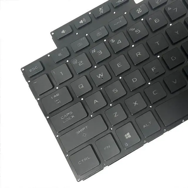 Alt view image 7 of 7 - Gintai Laptop Black US Keyboard with Backlit Replacement for ASUS ROG X13 GV301 GV301Q GV301R GV301QE GV301QV Clavier US Noir Pour ordinateur Portable
