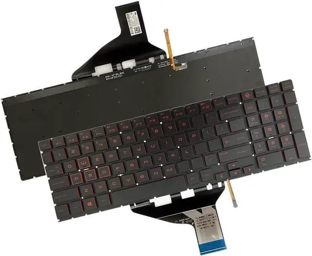 Alt view image 5 of 7 - Gintai Keyboard Backlit US for HP Omen 15-DC 15-DH 15-DC1018ca 15-DC1008ca DC-0108TX 15-dc0087nr 15-dc0010nr 15-dc0053nr 15-dc0020nr 15-DH002NR 15-DH001 15-DH0161TX TPN-Q211