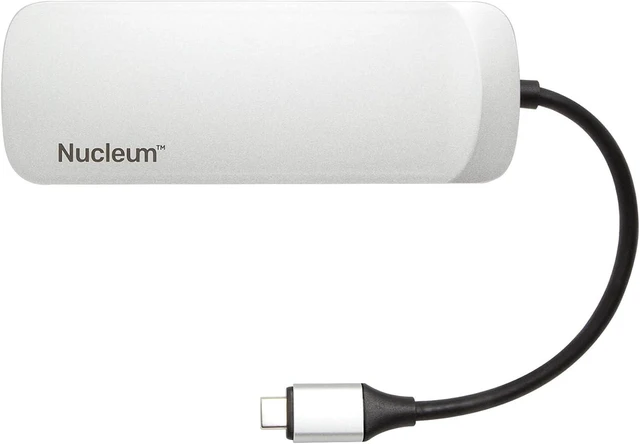 Main image of Kingston Nucleum USB C Hub, 7-In-1 Type-C Adapter Hub Connect USB 3.0, 4K HDMI, SD and MicroSD Card, USB Type C Charging for MacBook, Chromebook, and Other Type-C devices
