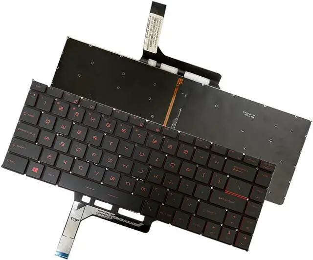 Alt view image 3 of 7 - GinTai Laptop US Backlit Keyboard for MSI GS65 Stealth 8SE/Stealth 8SF/Stea LTH 8SG/Stea LTH Thin 8RE/Stea LTH Thin 8RF/for MSI GS65VR MS-16Q2 NSK-FDABN_800 P-180402-2 (Red Backlight)