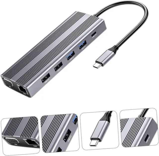Alt view image 2 of 7 - DIYEAH Portable Type C USB Hub Splitter Data Hub with Support Lightweight and Durable
