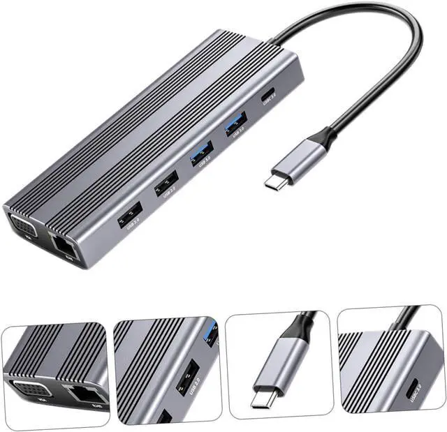 Alt view image 2 of 7 - Veemoon Type USB Multi Port Expander High Speed Data Dock for Computer Accessories Lightweight and Durable
