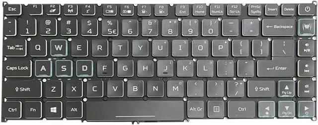 Alt view image 3 of 7 - Gintai Laptop US Keyboard Backlit for ACER PT515-51 LG4P_P90BRL NKI14170NY NSK-RNABW Français Keyboard FR Keyboard