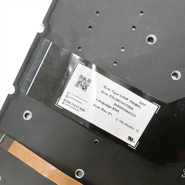 Alt view image 5 of 7 - Gintai Laptop US Keyboard Backlit for ACER PT515-51 LG4P_P90BRL NKI14170NY NSK-RNABW Français Keyboard FR Keyboard