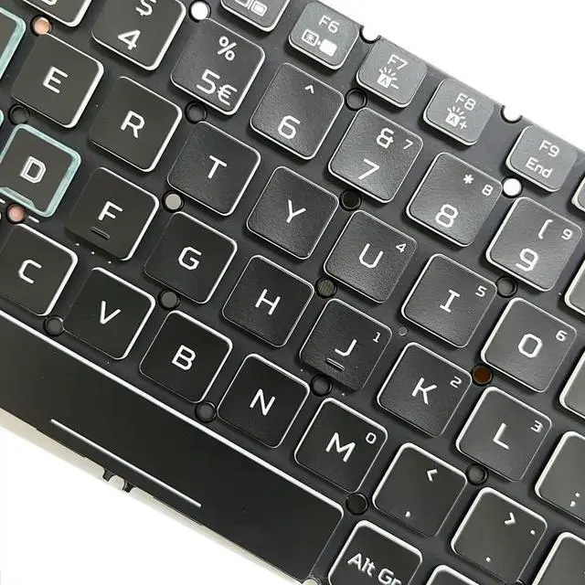 Alt view image 7 of 7 - Gintai Laptop US Keyboard Backlit for ACER PT515-51 LG4P_P90BRL NKI14170NY NSK-RNABW Français Keyboard FR Keyboard