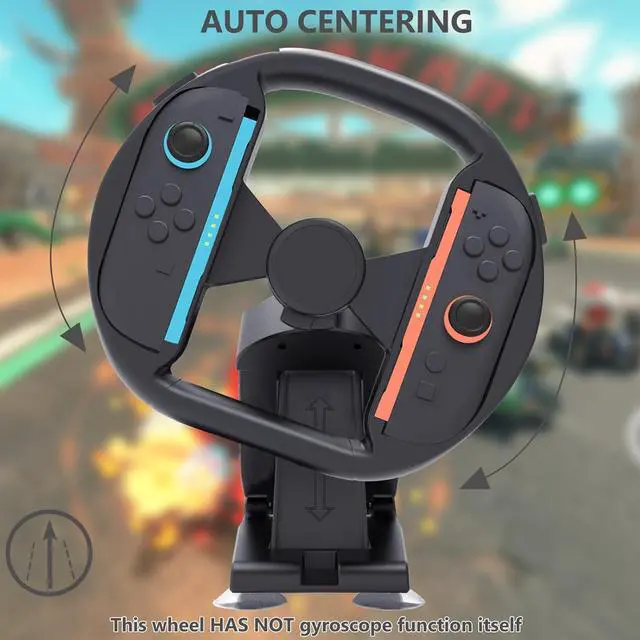 Alt view image 5 of 6 - Controller Steering Wheel for Nintendo Switch 2 (2025) Gaming Racing Wheel Stand, Table Attachment with 4 Table Suction Cup & Upgraded Bolt Base  for JoyCon 2  Enhanced Stability for Immersive