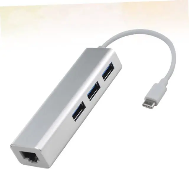 Alt view image 4 of 7 - Gadpiparty 2pcs Type-c to Ethernet Adapter USB Ports High-Speed Data Transmission for Computer and Laptop No